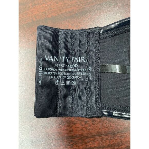 NWT Vanity Fair Full Figure Black Multi-way Bra Size 40DD - Picture 6 of 10